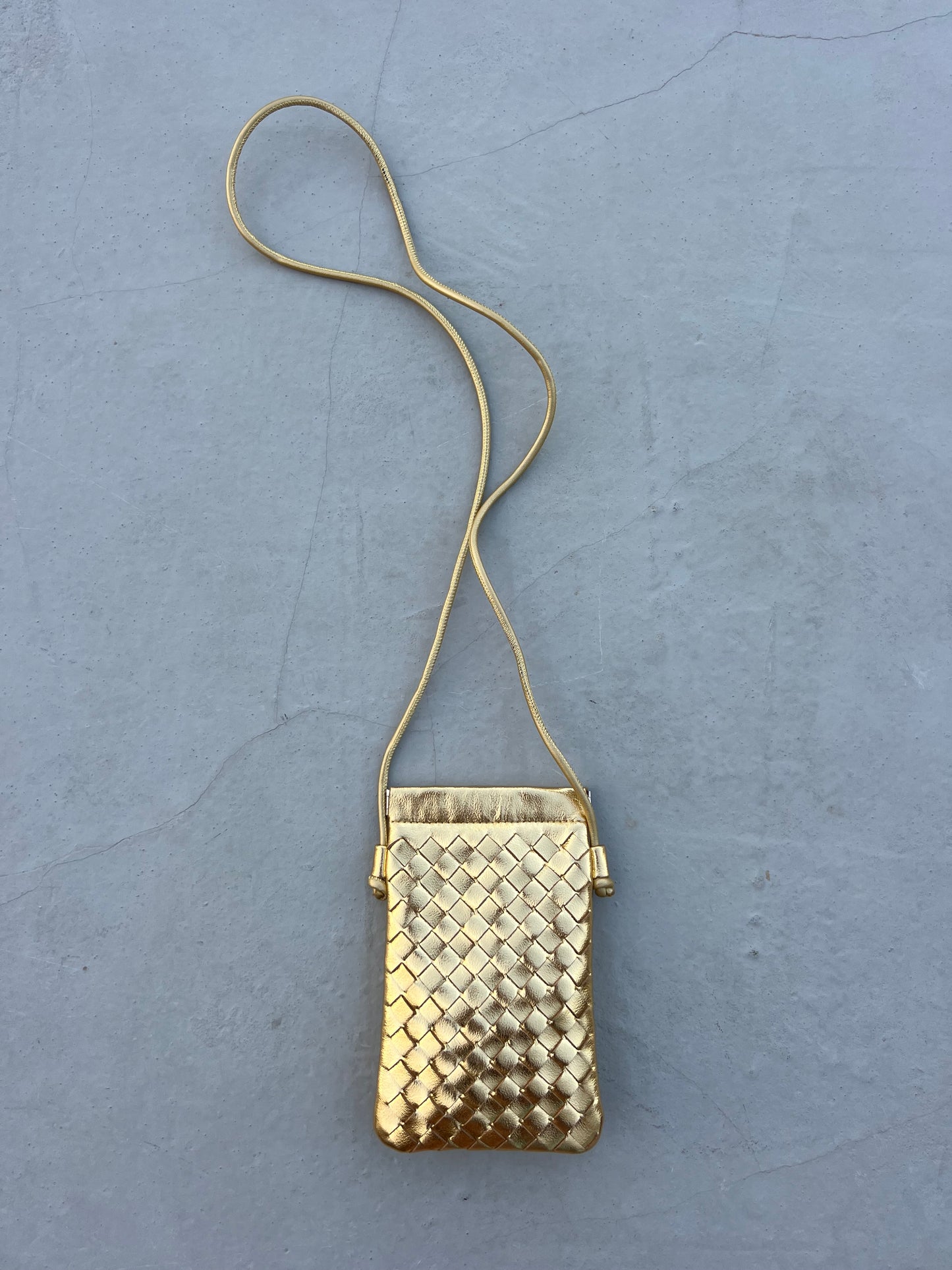 Gold Woven Mini Bag