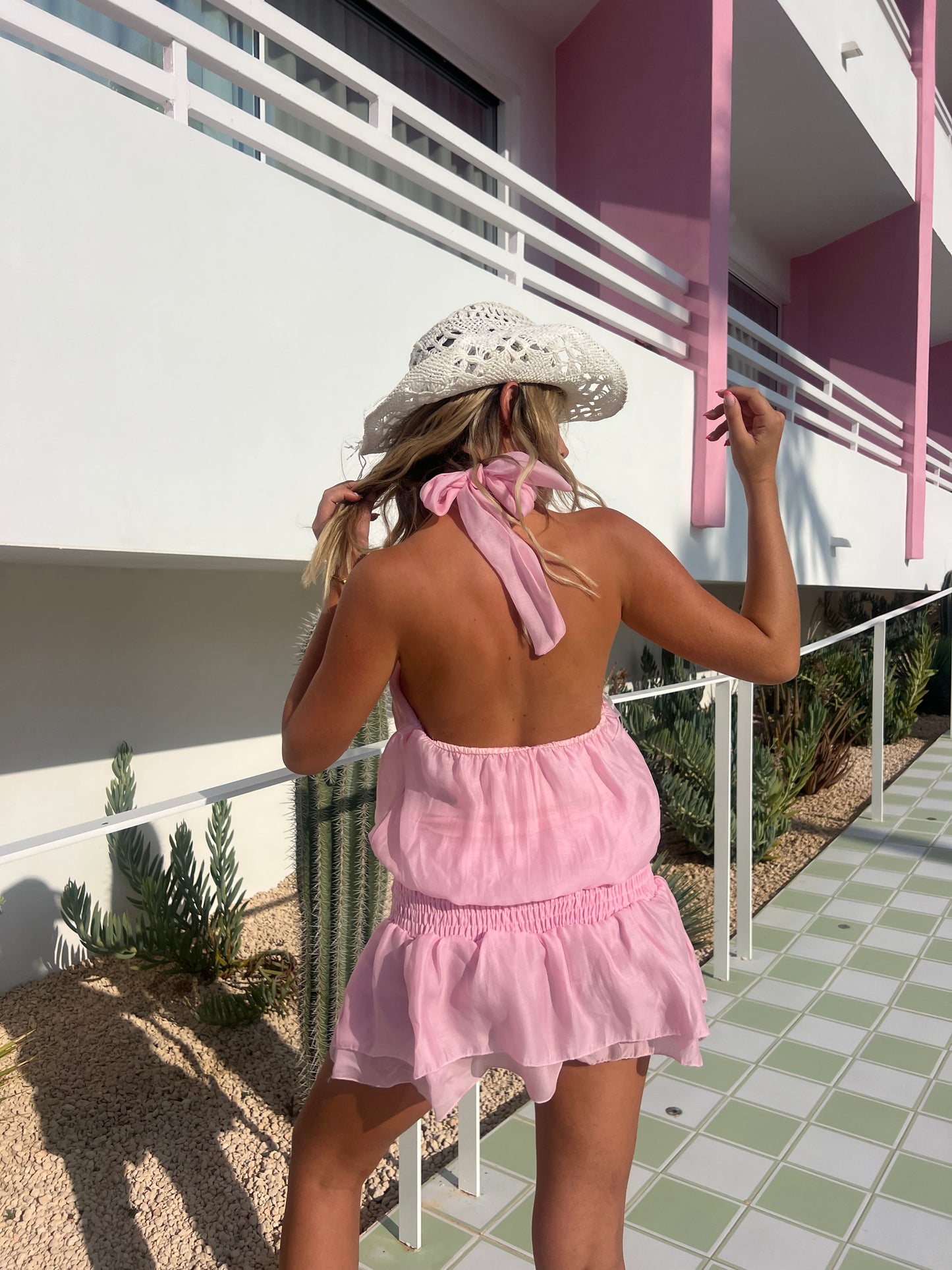 Cannes Mini Dress -Rosa