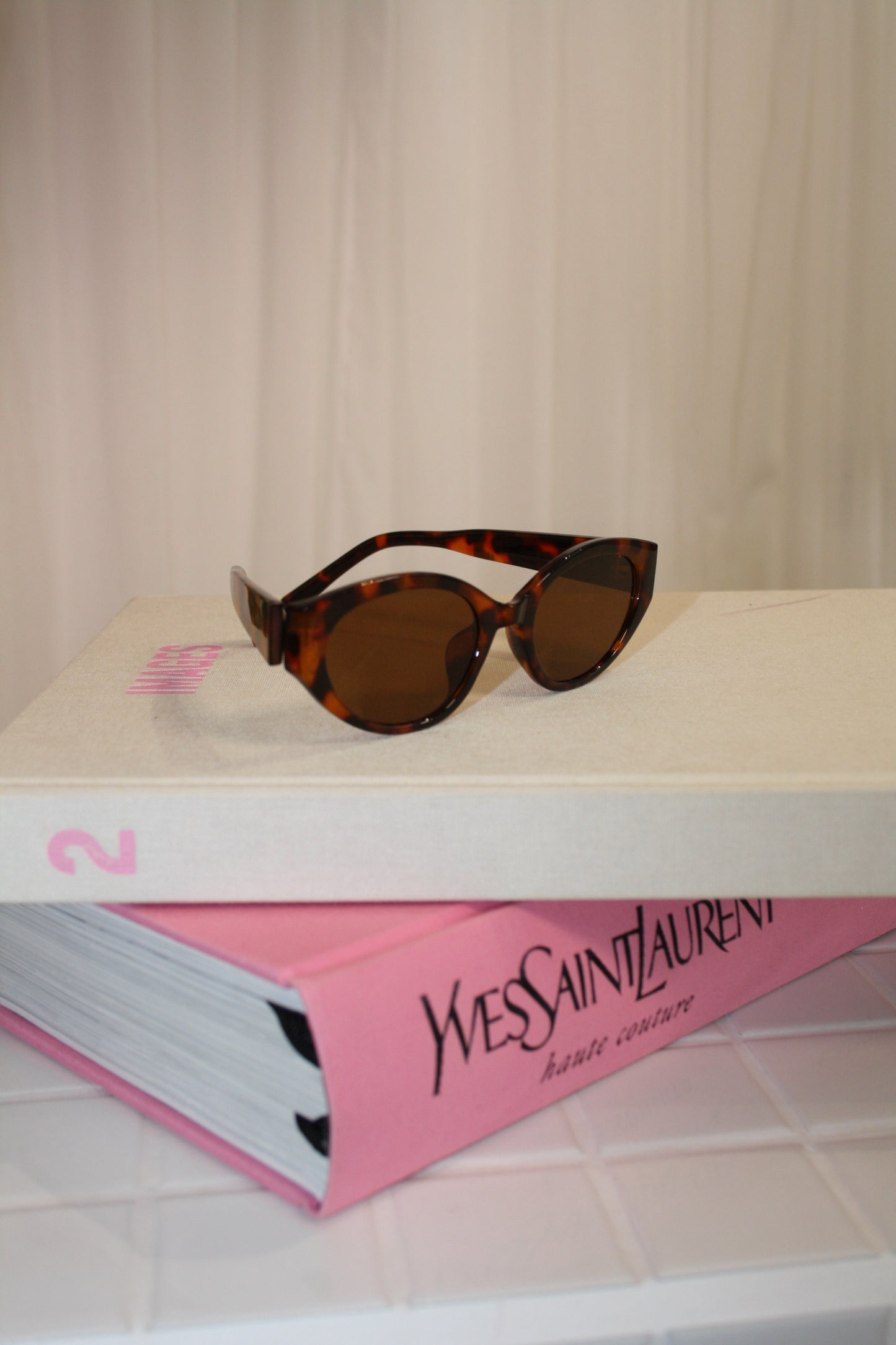 Carmel Tortoise Cat-Eye Sunglasses