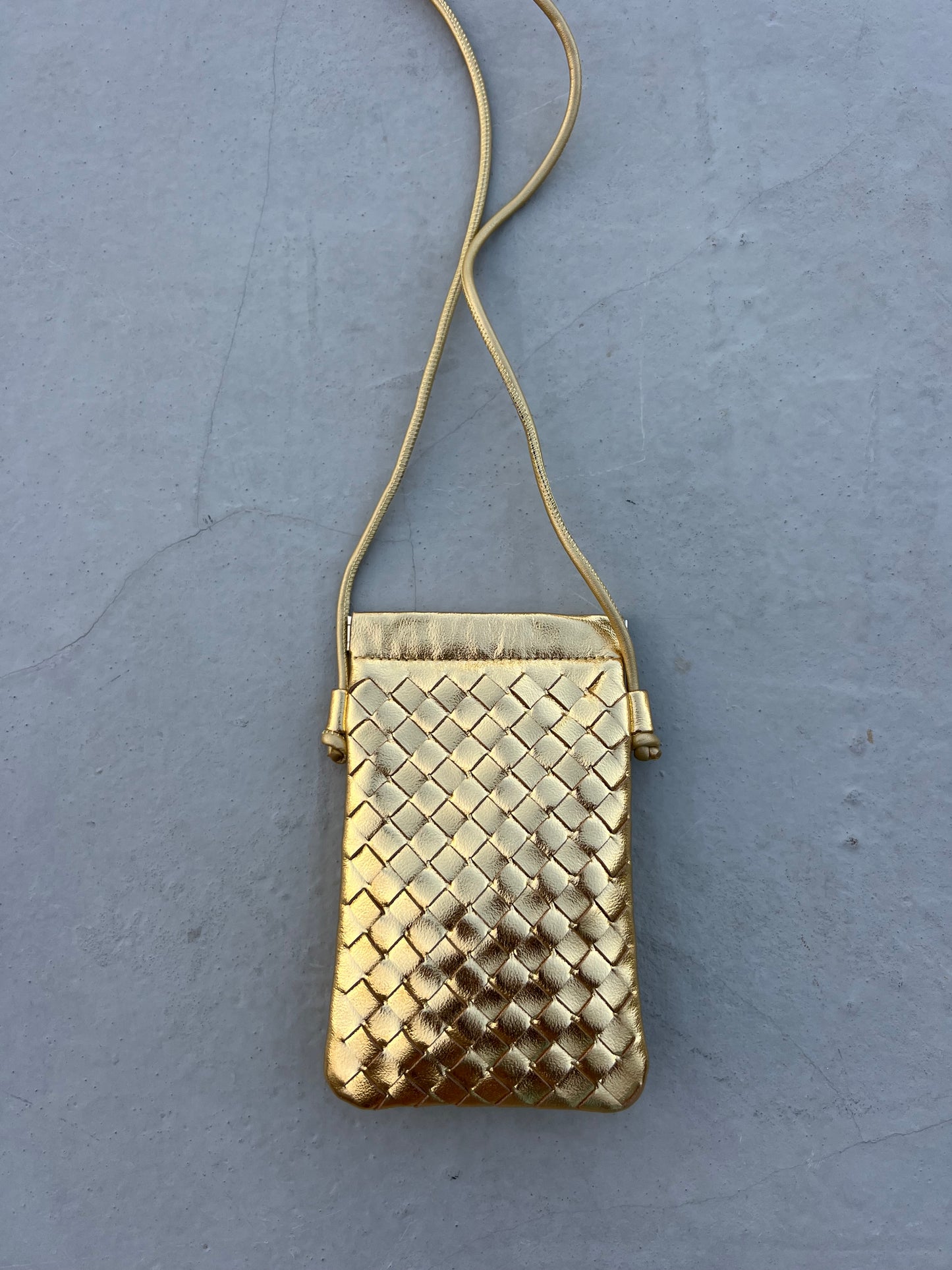 Gold Woven Mini Bag