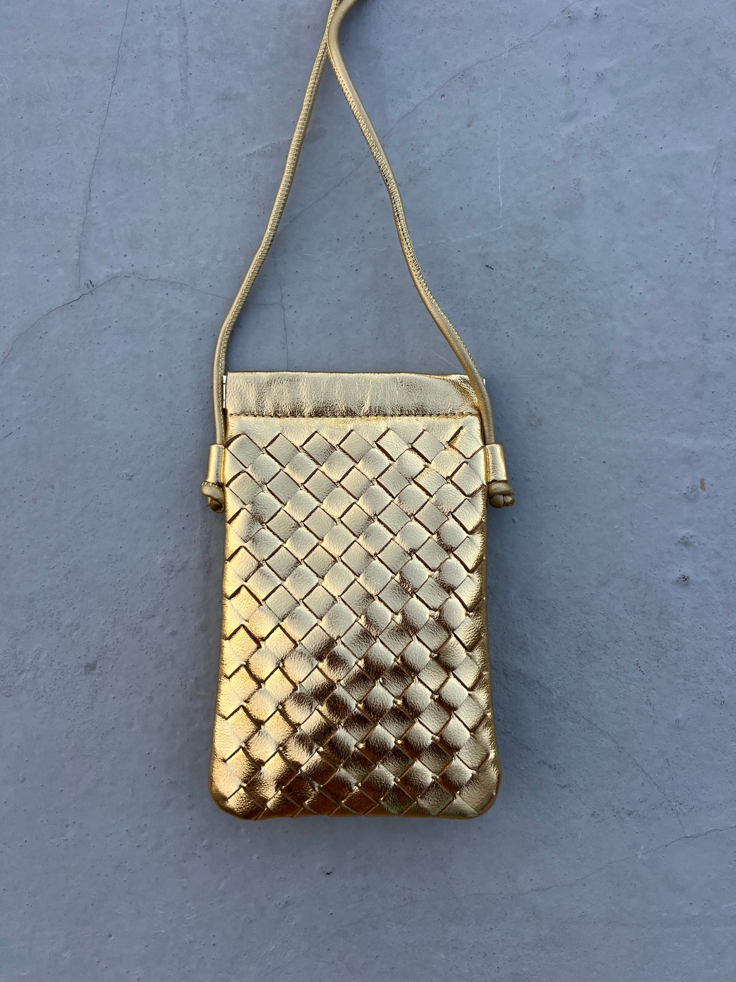 Gold Woven Mini Bag