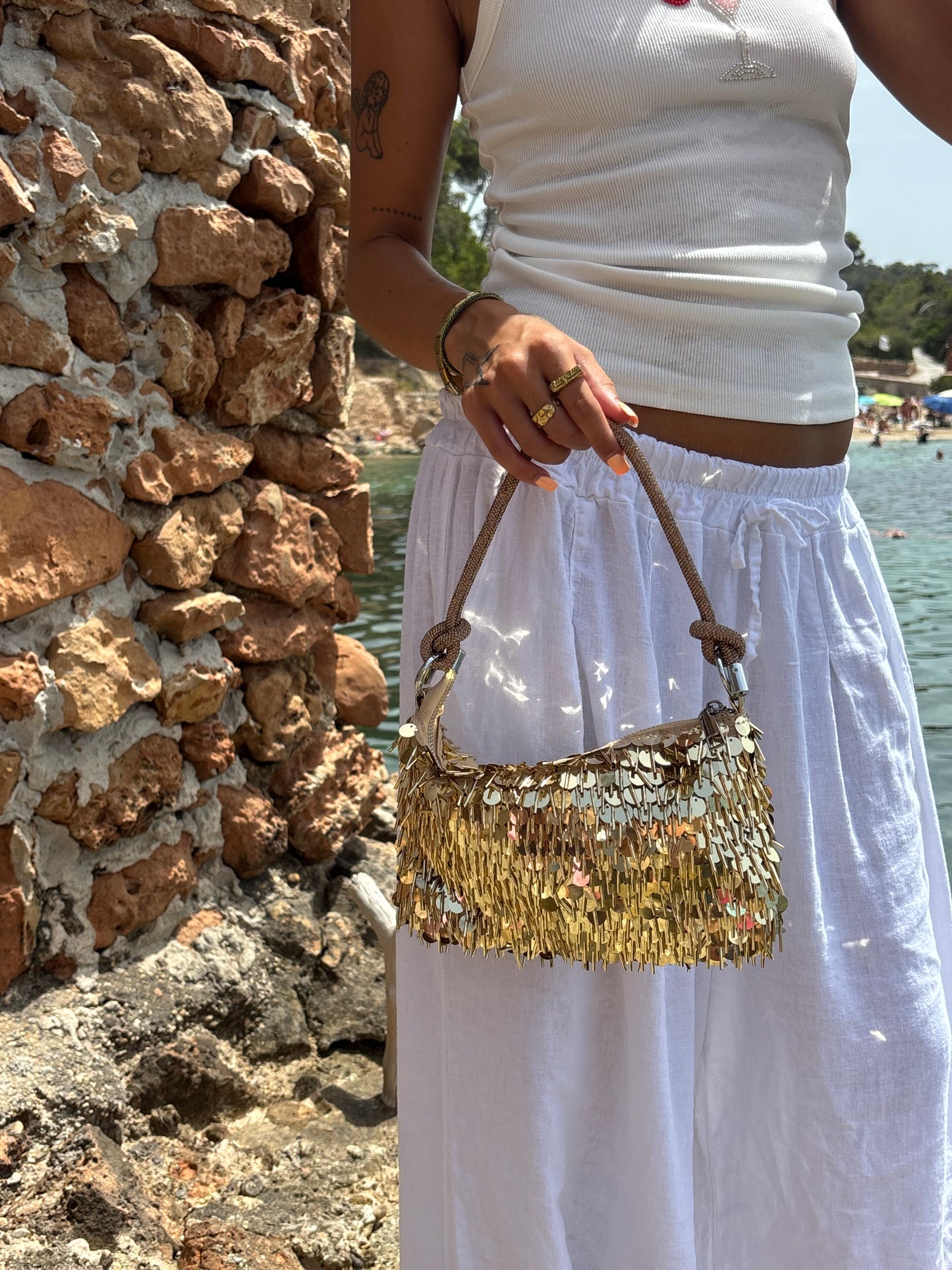 Gold Disco Bag
