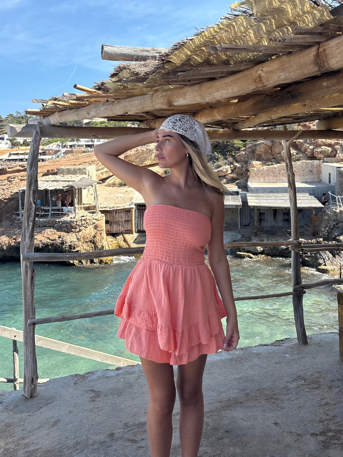 CALA Playsuit in Tangerine