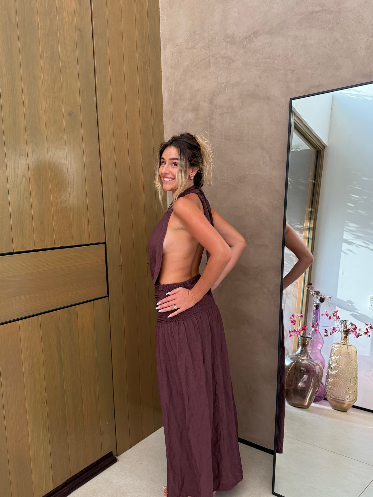 Ashram Halter Maxi Dress