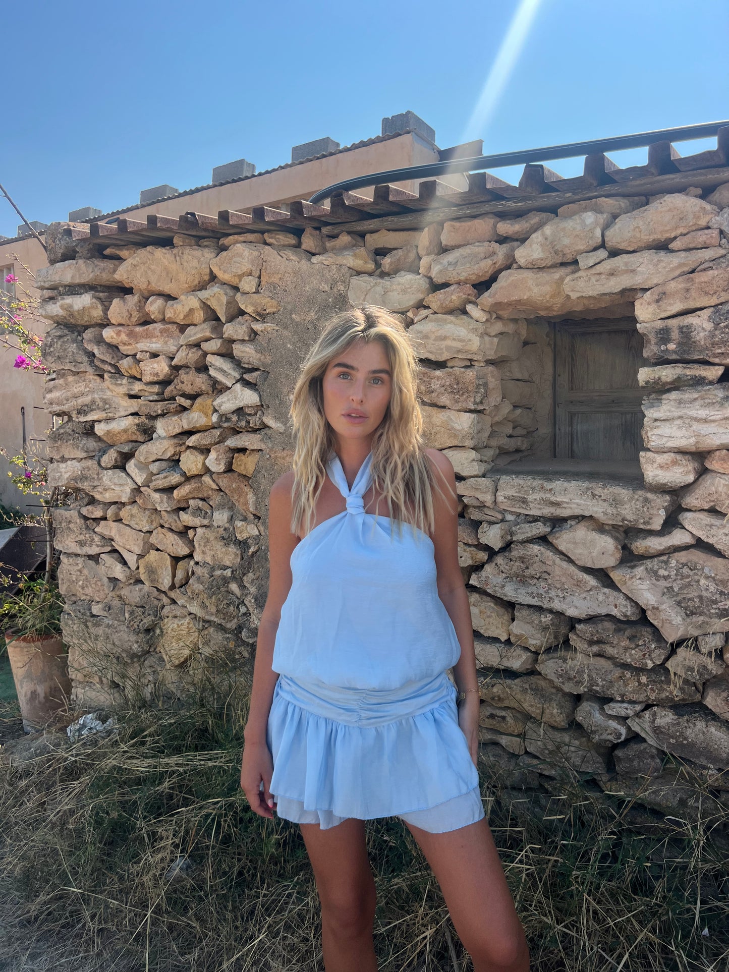 Cannes Mini Dress -Azul