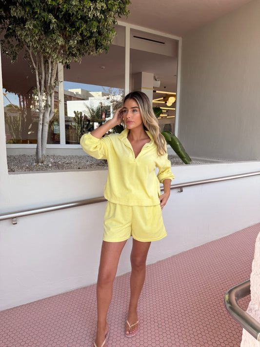 Lemon Sorbet Towelling Set