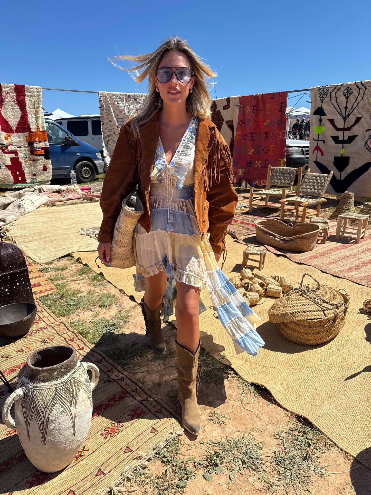 Lemon love Boho Dress