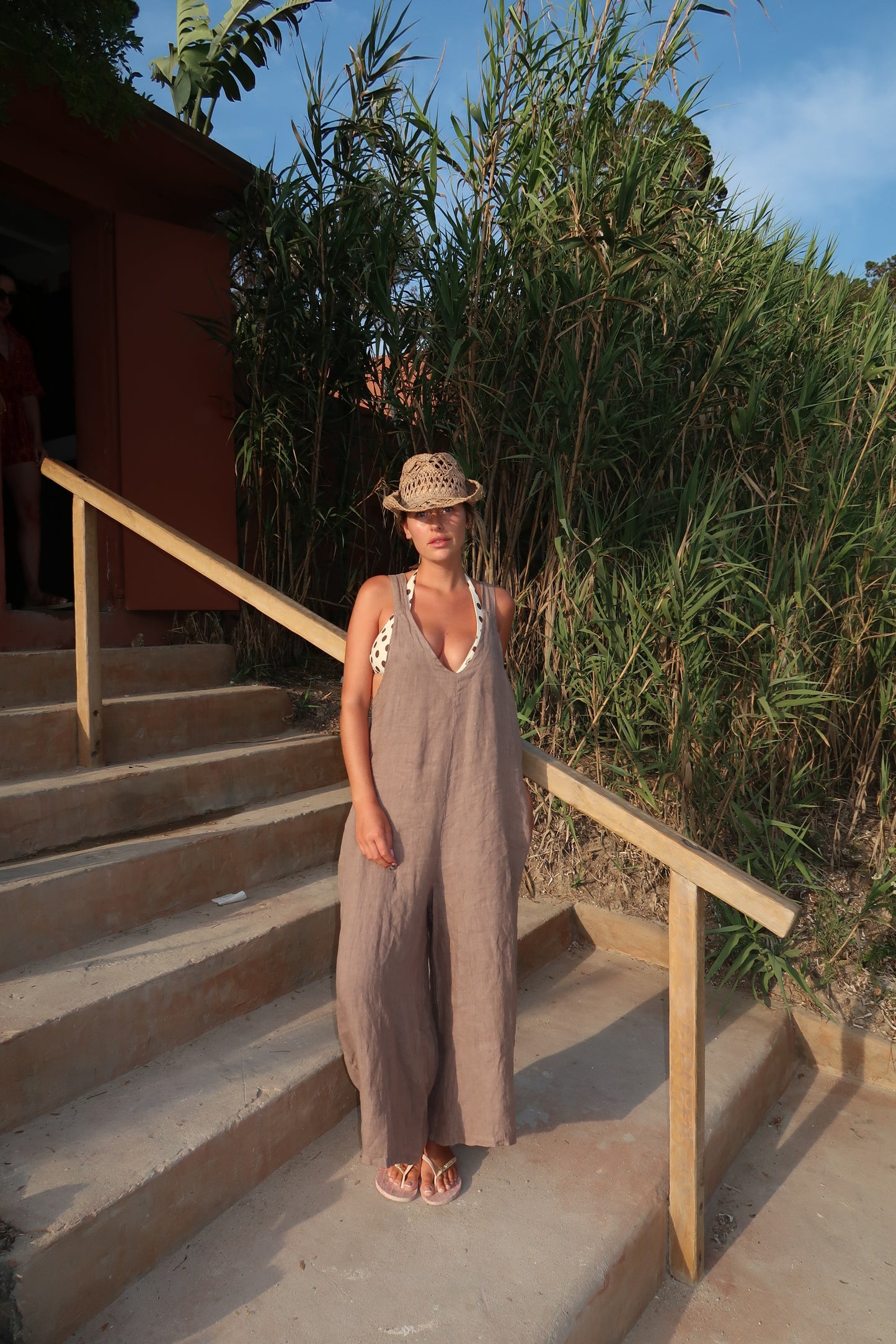 Pomelo Italian linen overall