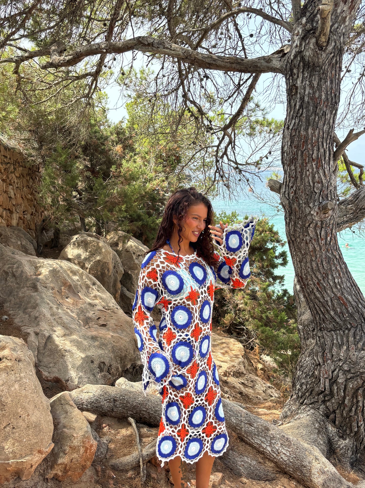 Mykonos Crochet dress ￼
