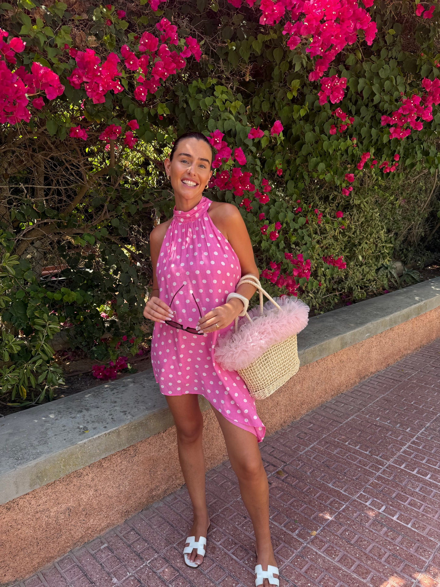 Pink Tulle Beach Bag