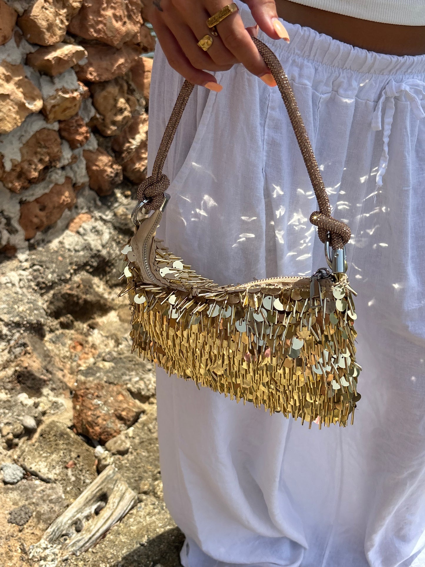 Gold Disco Bag