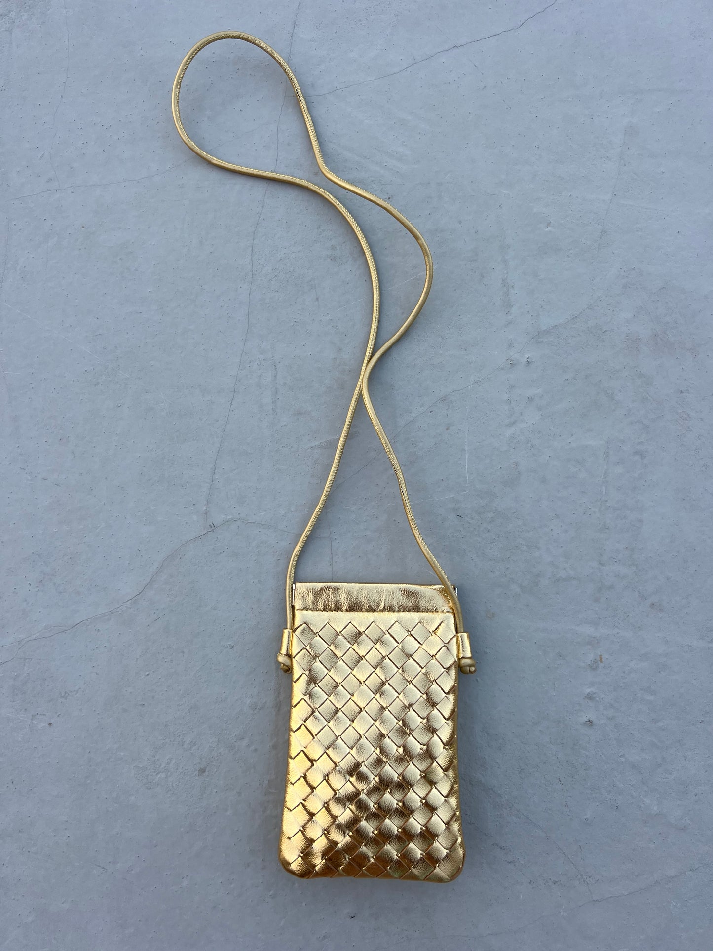 Gold Woven Mini Bag