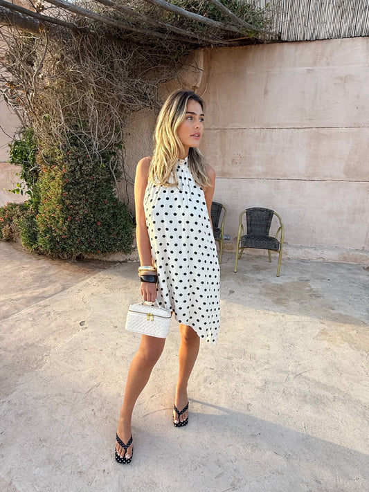 Cala Conta Polka Dot Mini Dress