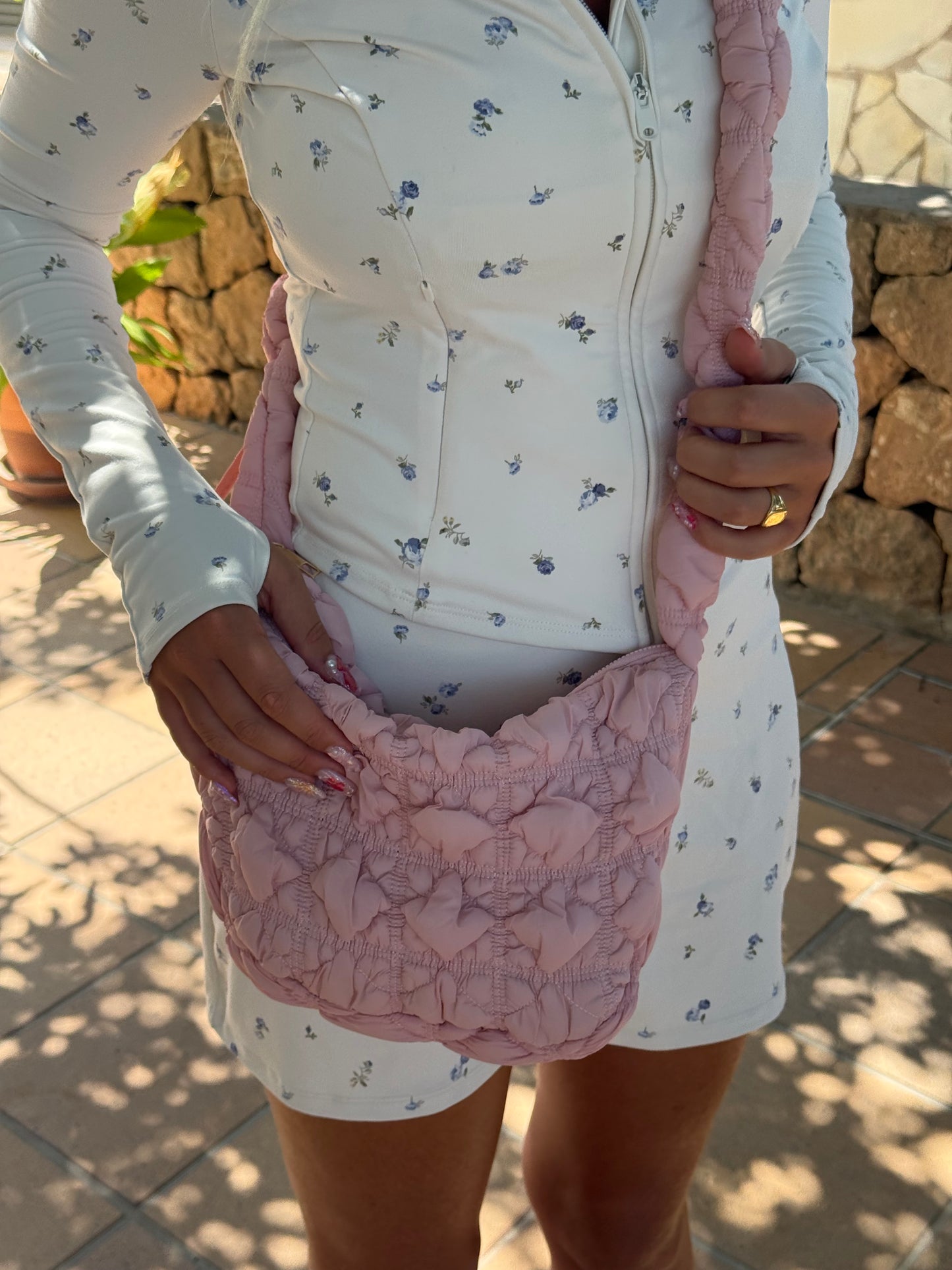 Elle Quilted Bag Rose