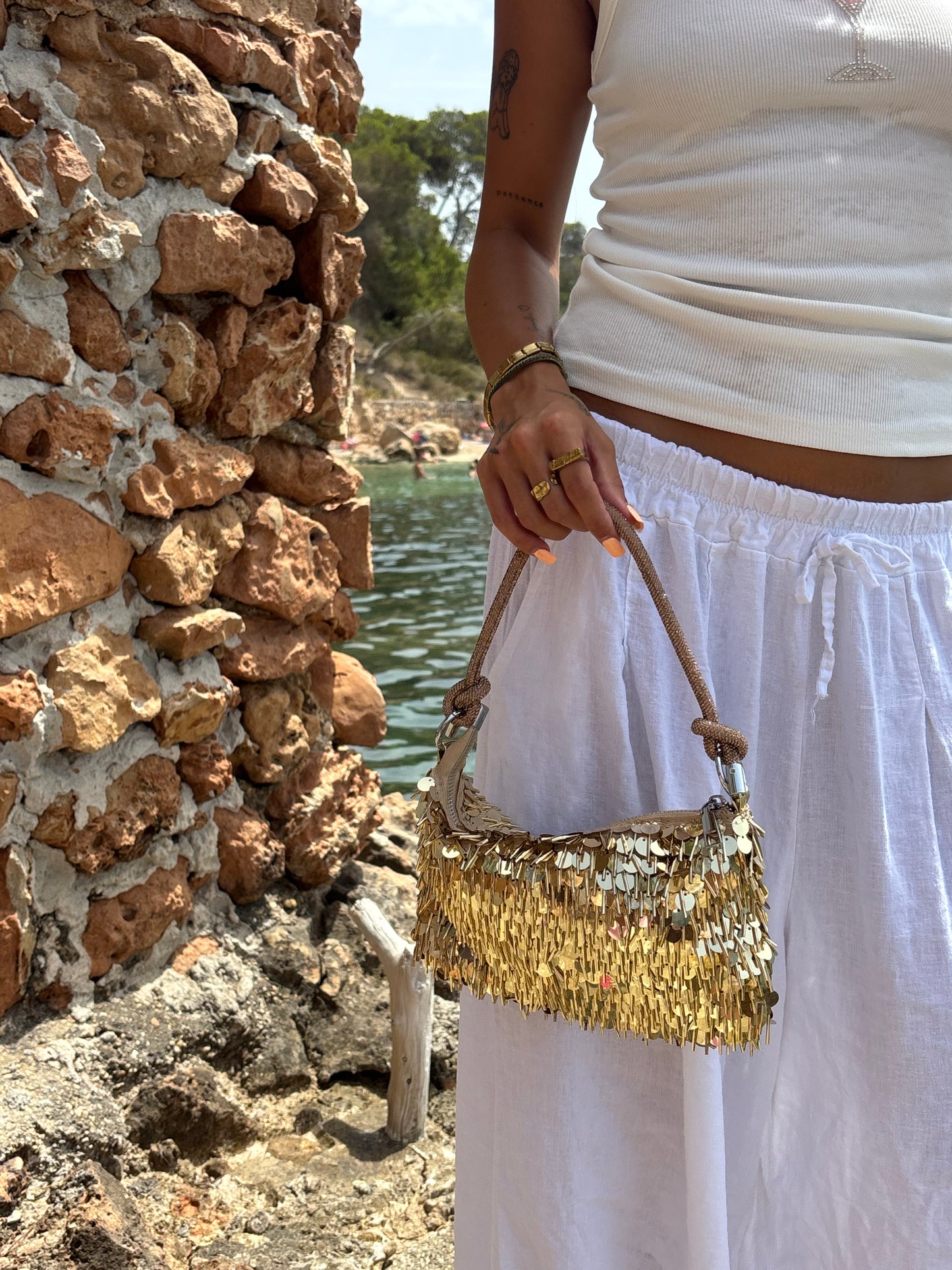Gold Disco Bag