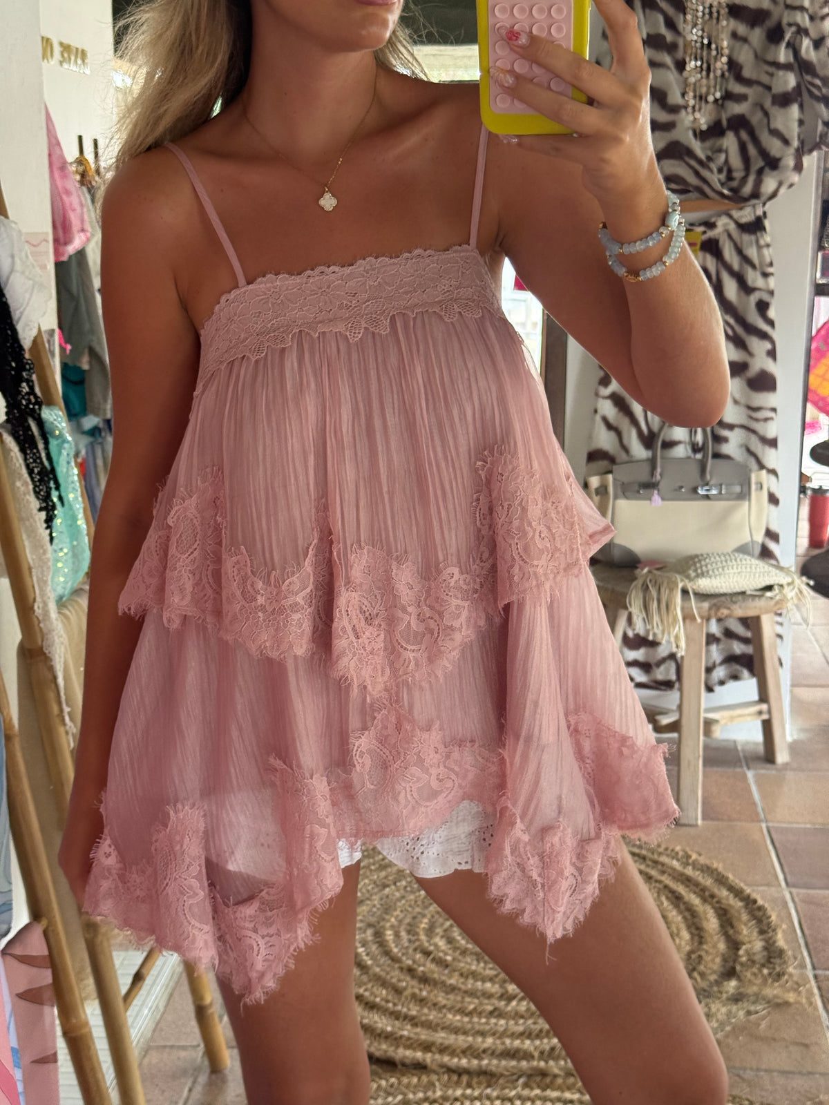 Georgie Lace Pink