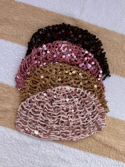 Gold Sequin Bonnet