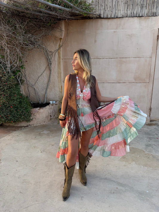 Dakota Fringe Sleeveless Jacket