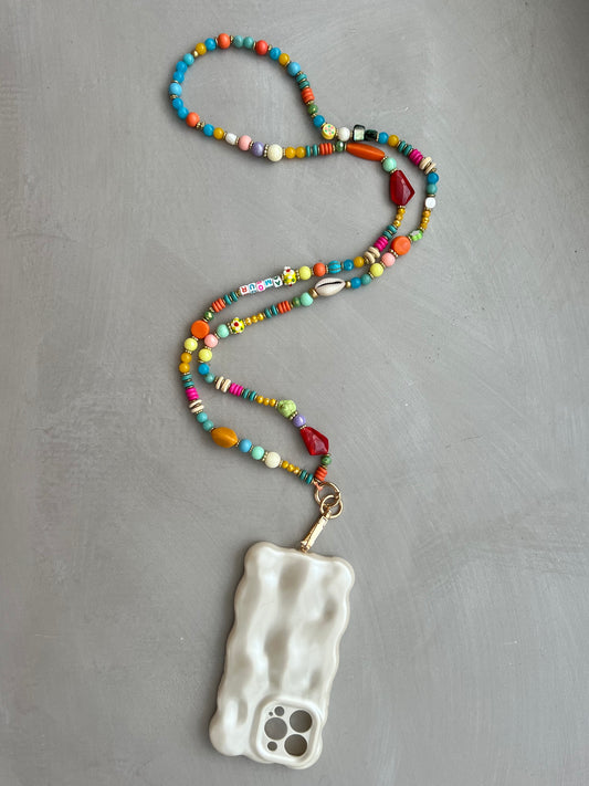 Guardian Angel Phone Chain -Rainbow