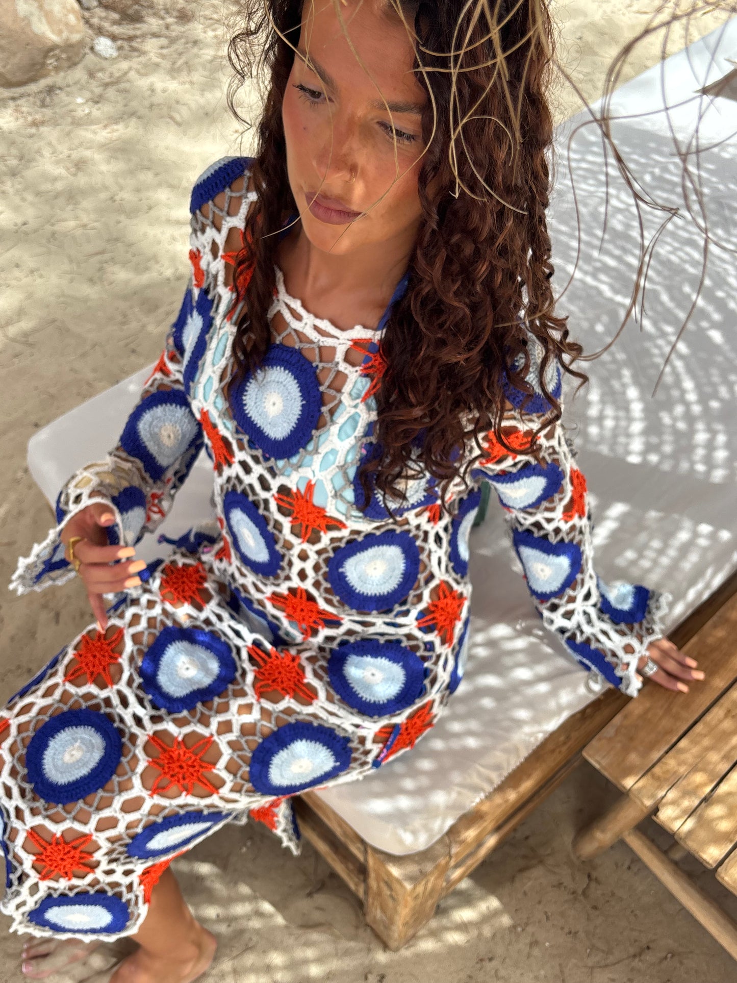 Mykonos Crochet dress ￼