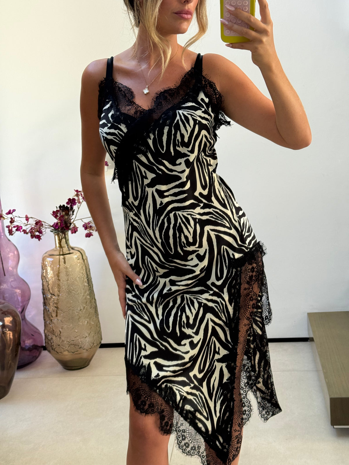Zebra Slip Dress