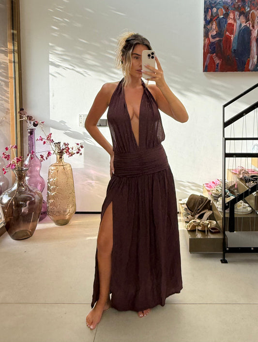 Ashram Halter Maxi Dress