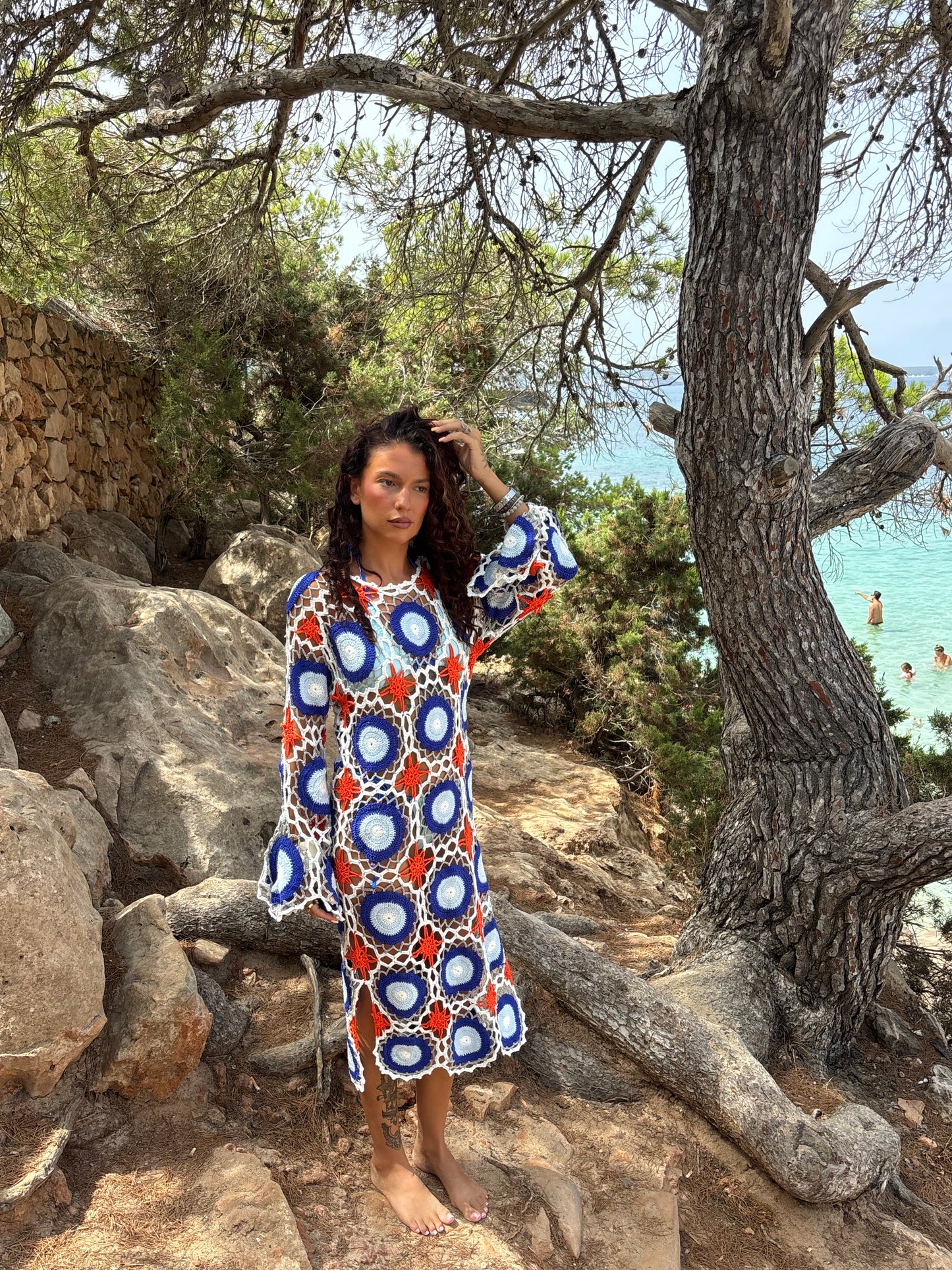 Mykonos Crochet dress ￼