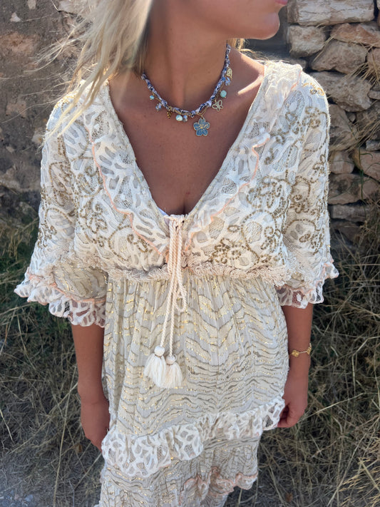 La Flora Azul Necklace