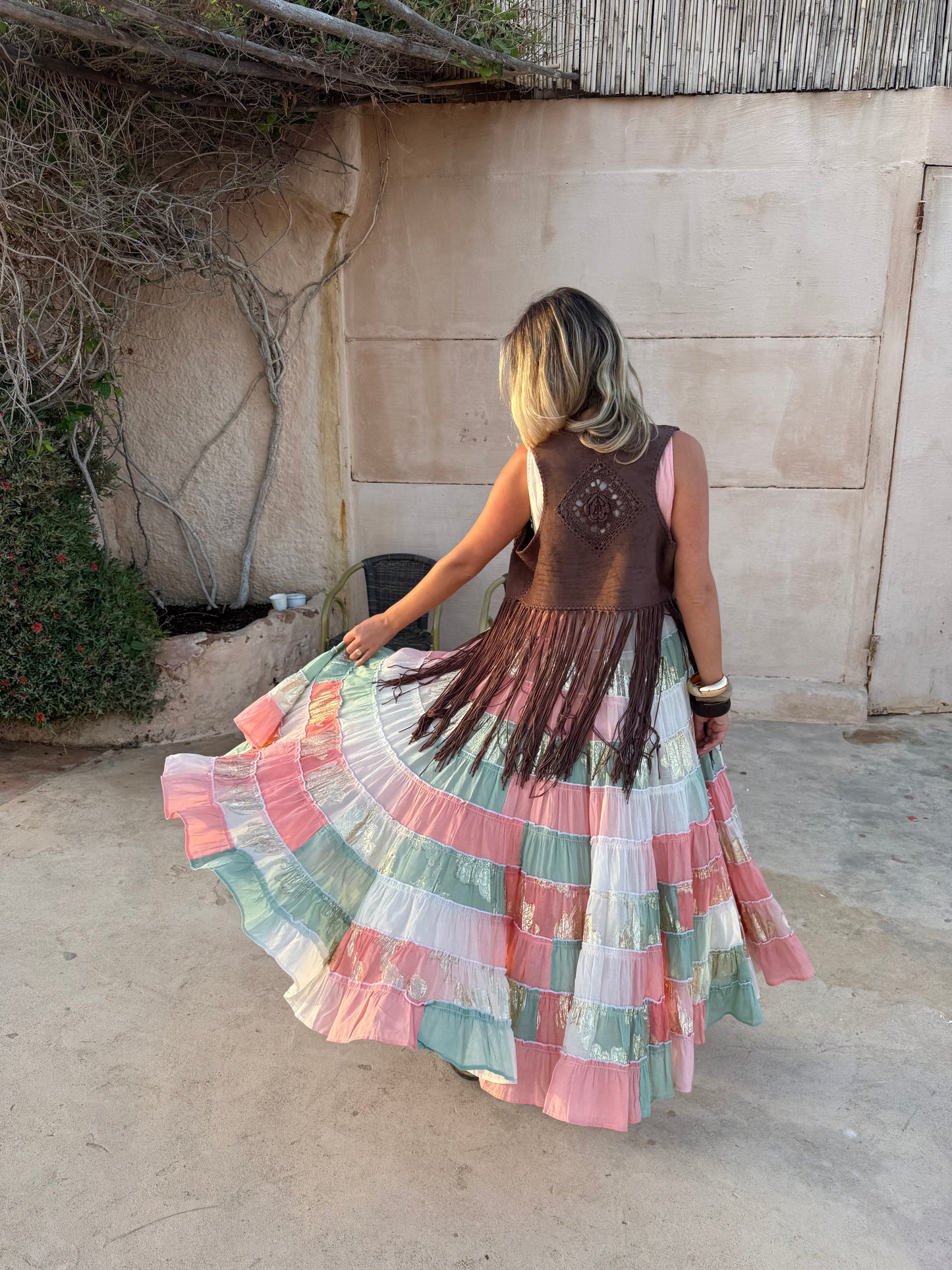 Peach Paloma Boho Dress