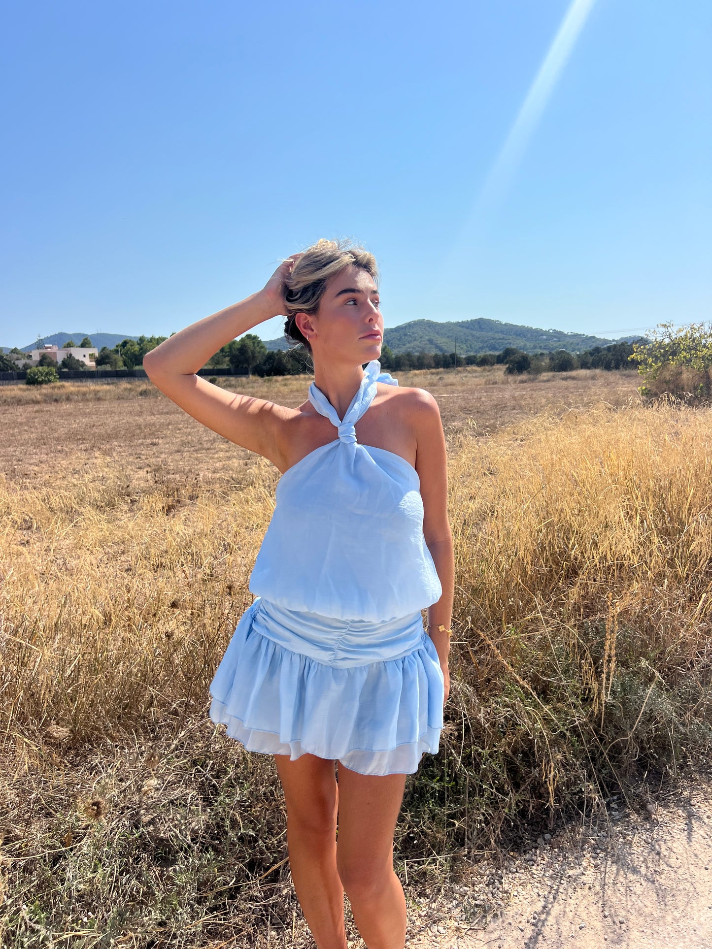 Cannes Mini Dress -Azul