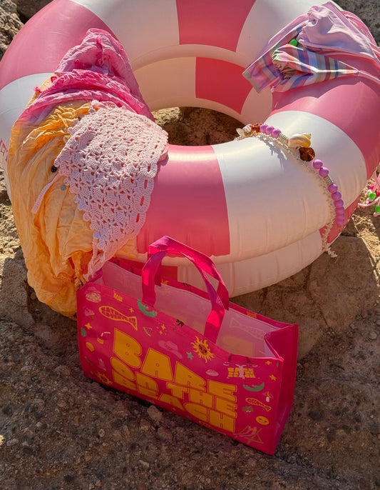 Bare On The Beach Tote Bag