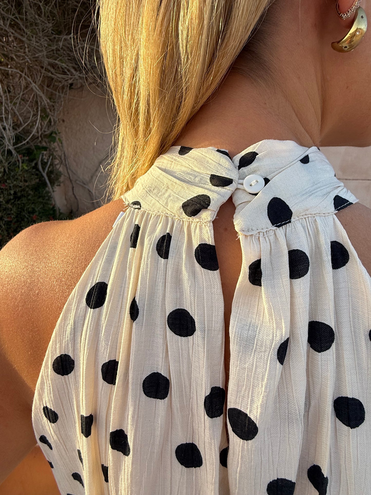 Cala Conta Polka Dot Mini Dress