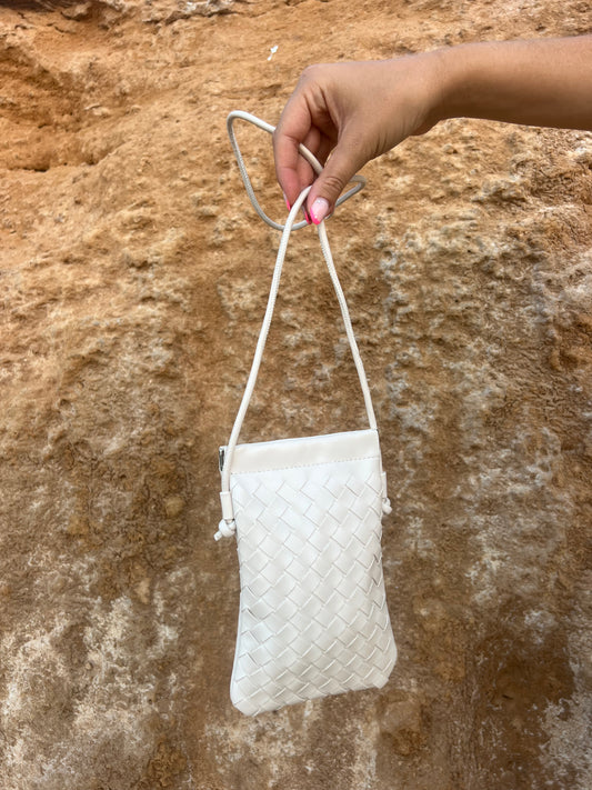 Cream Woven Mini Bag