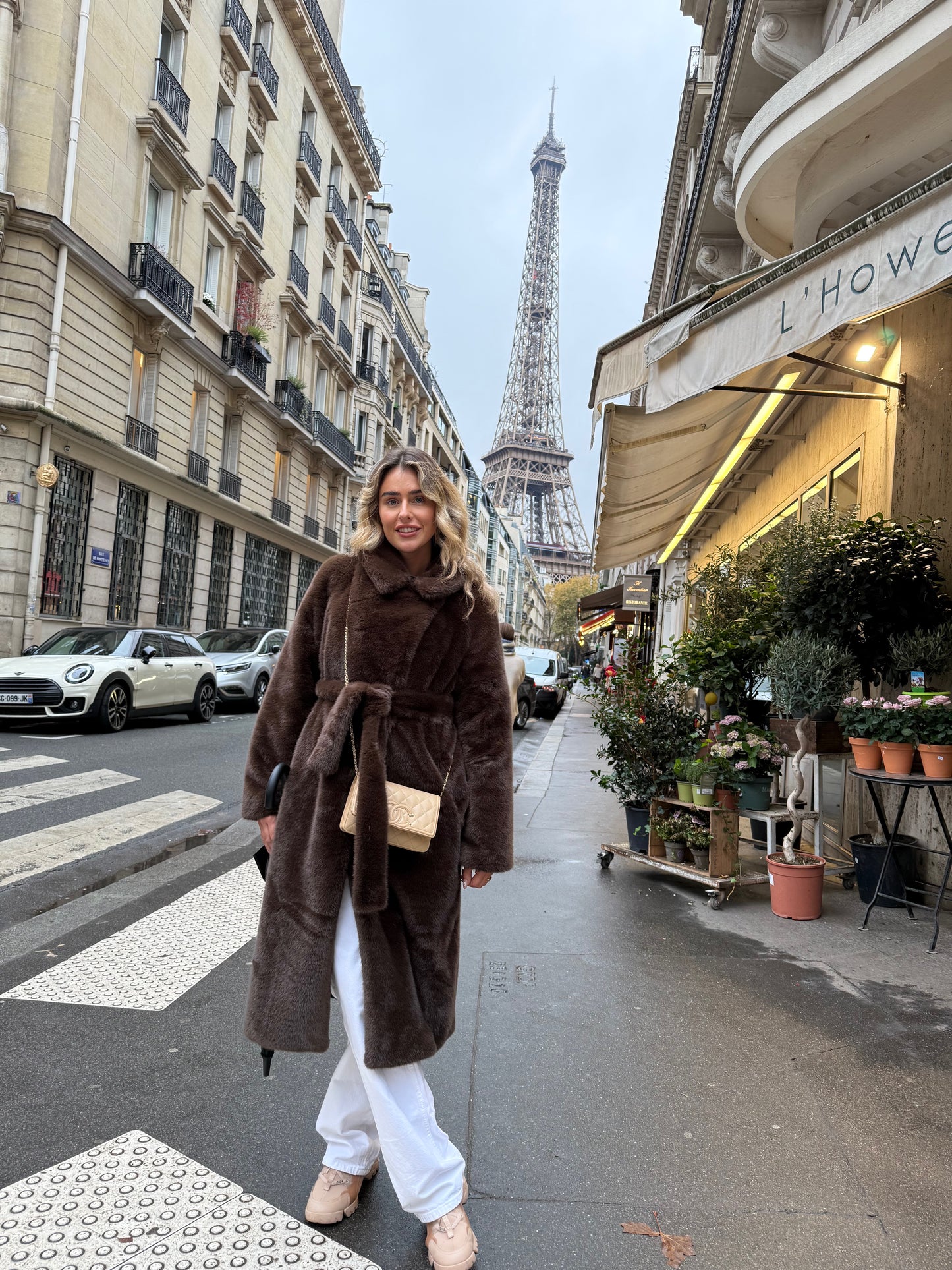 MIRABELLE LUXURY FAUX FUR IN CHOCOLATE TRUFFLE