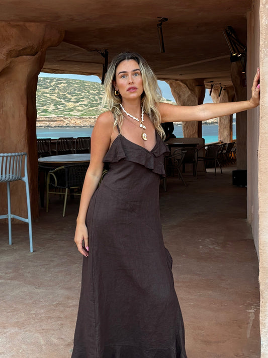 Fallon Linen Maxi Dress