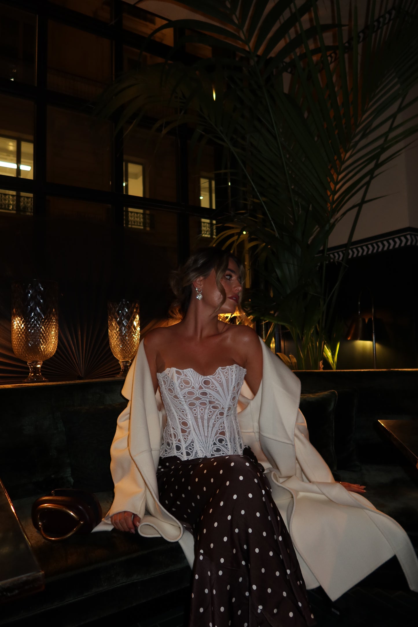 MOCHA MISLETOE MAXI SKIRT