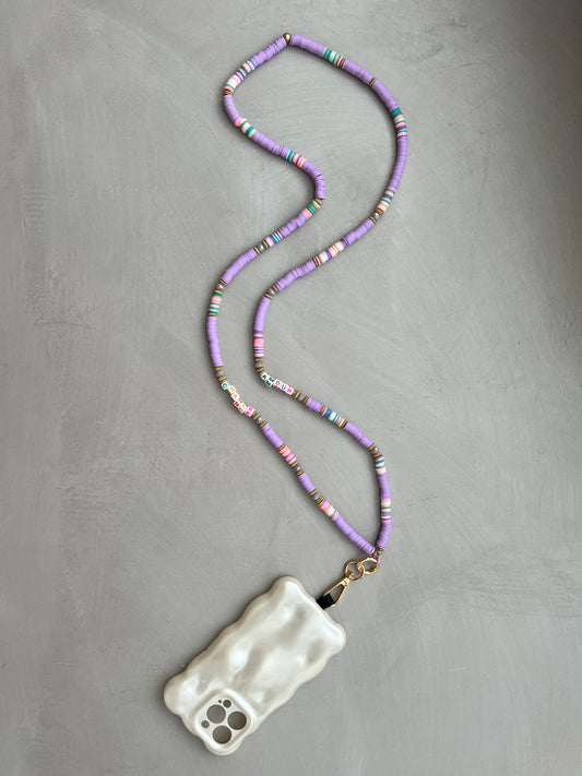 Guardian Angel Phone Chain -Lavender