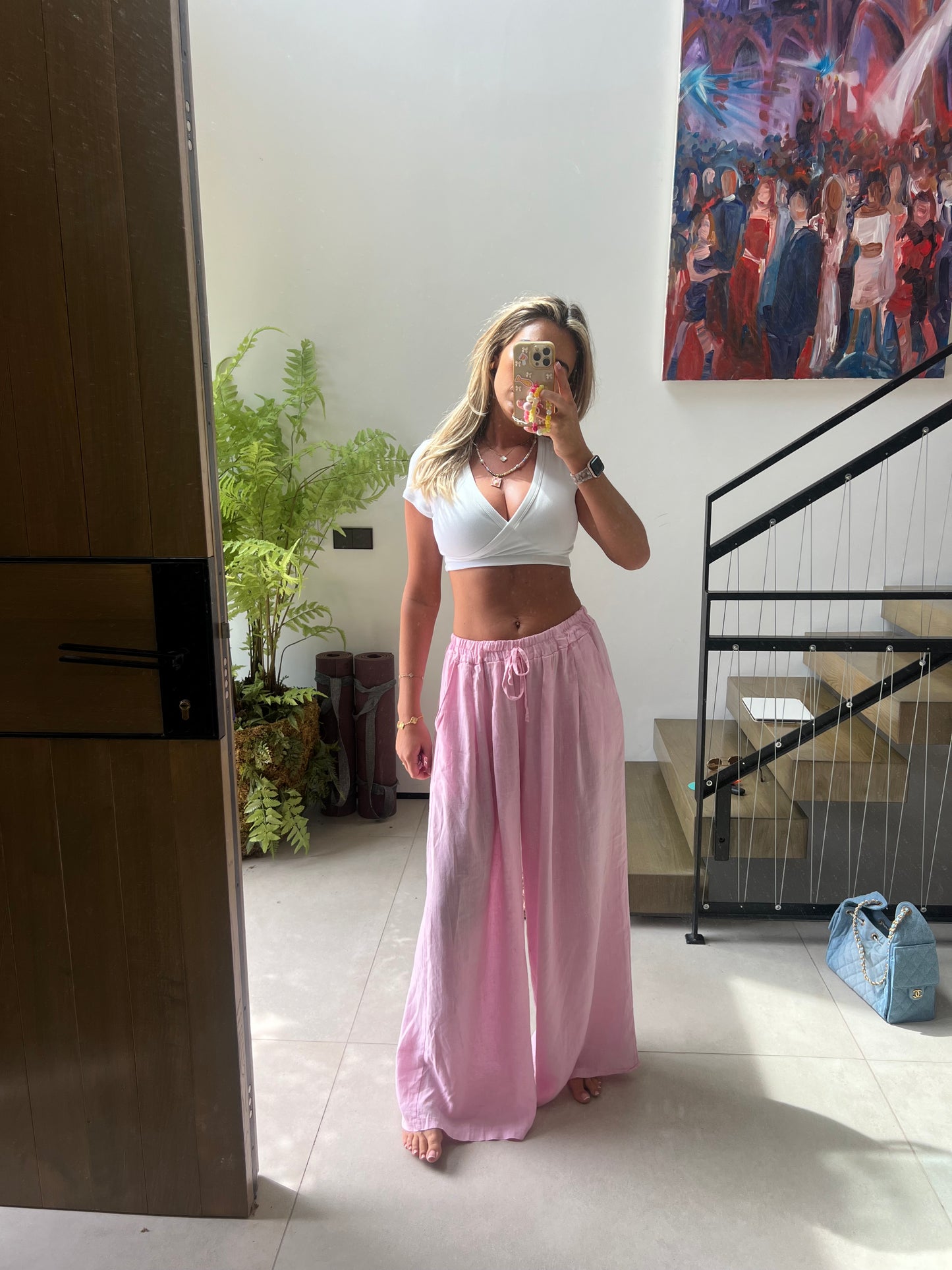 Sofia Linen Trousers -Fresca