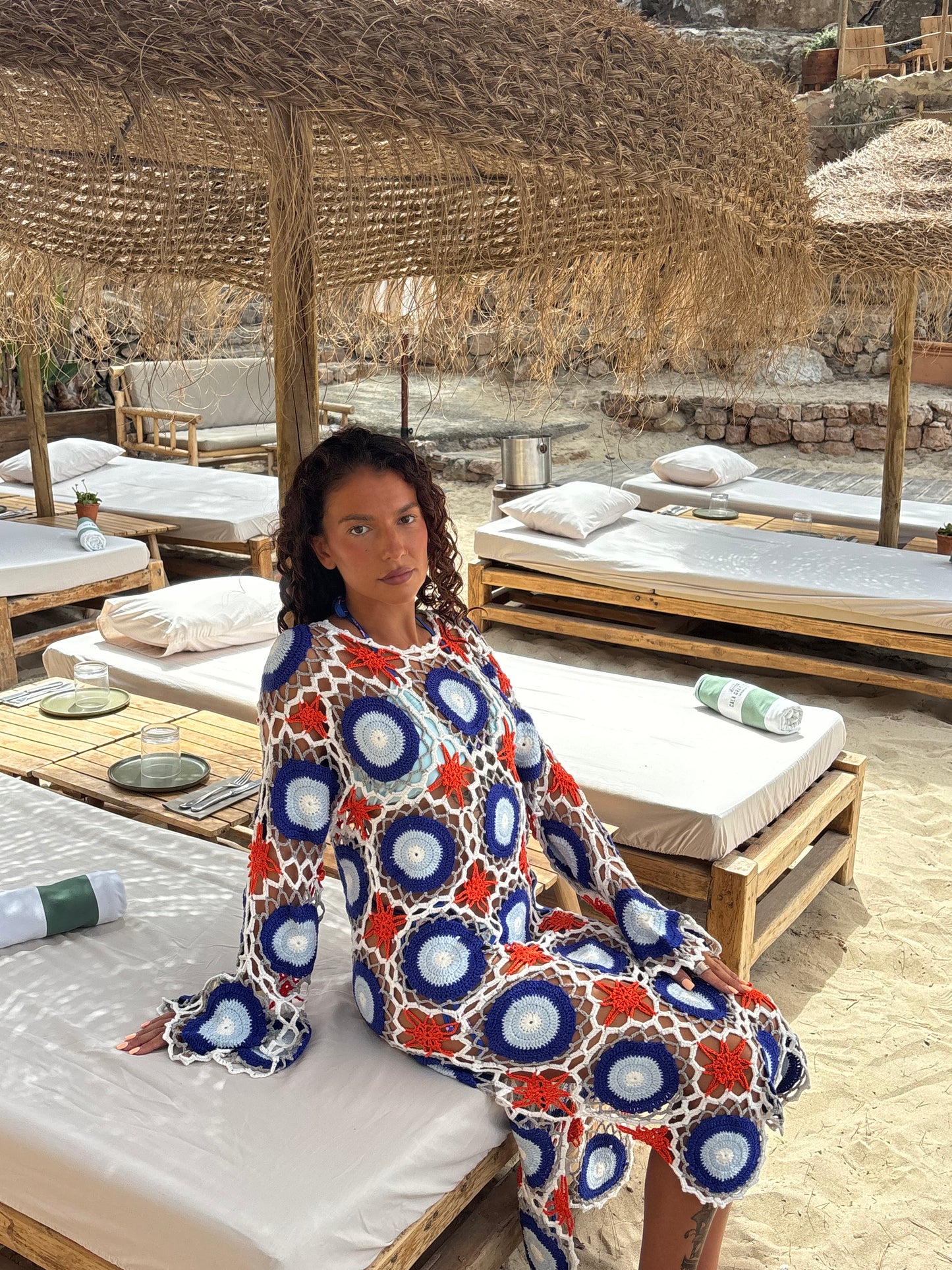 Mykonos Crochet dress ￼
