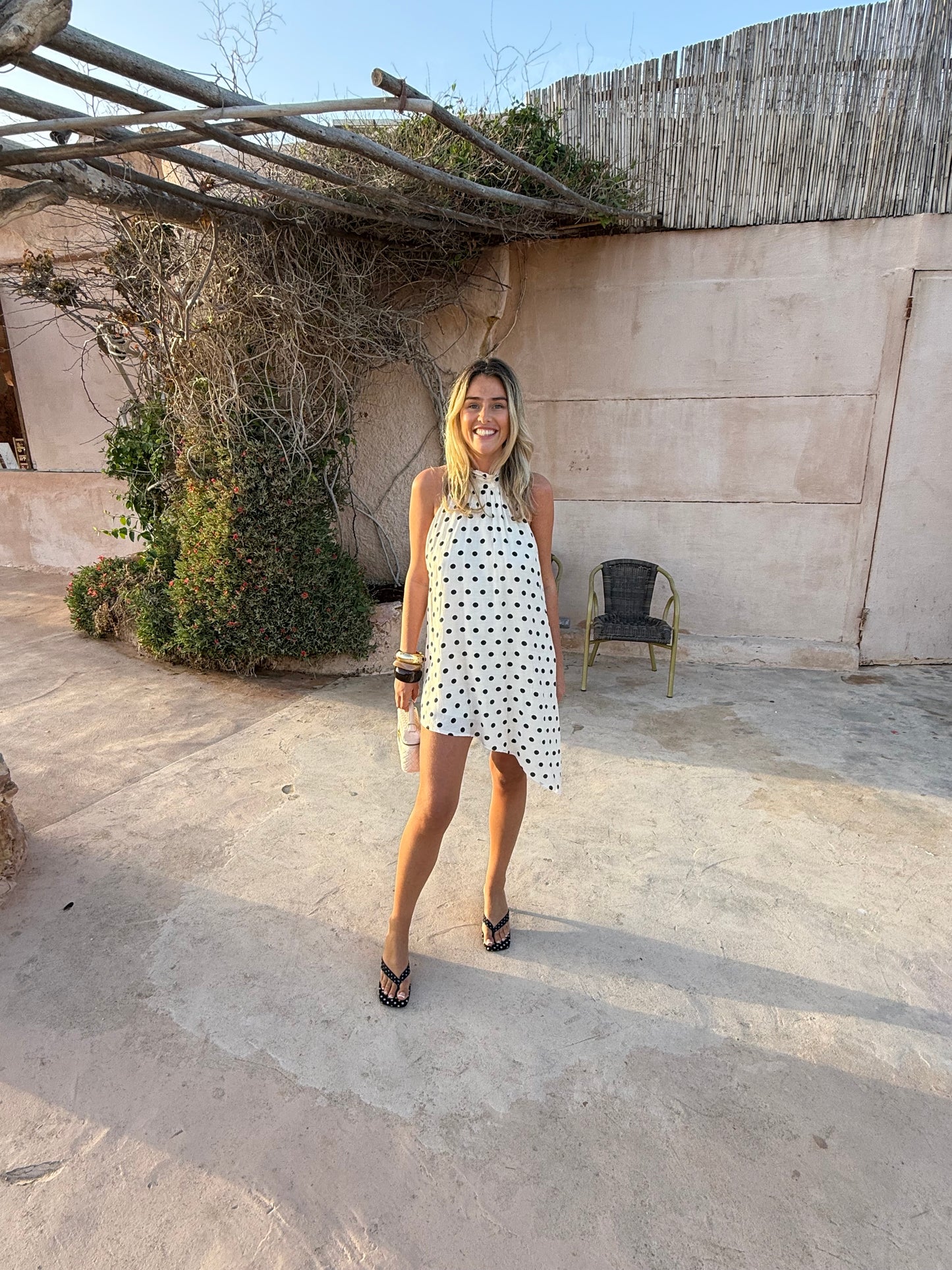 Cala Conta Polka Dot Mini Dress