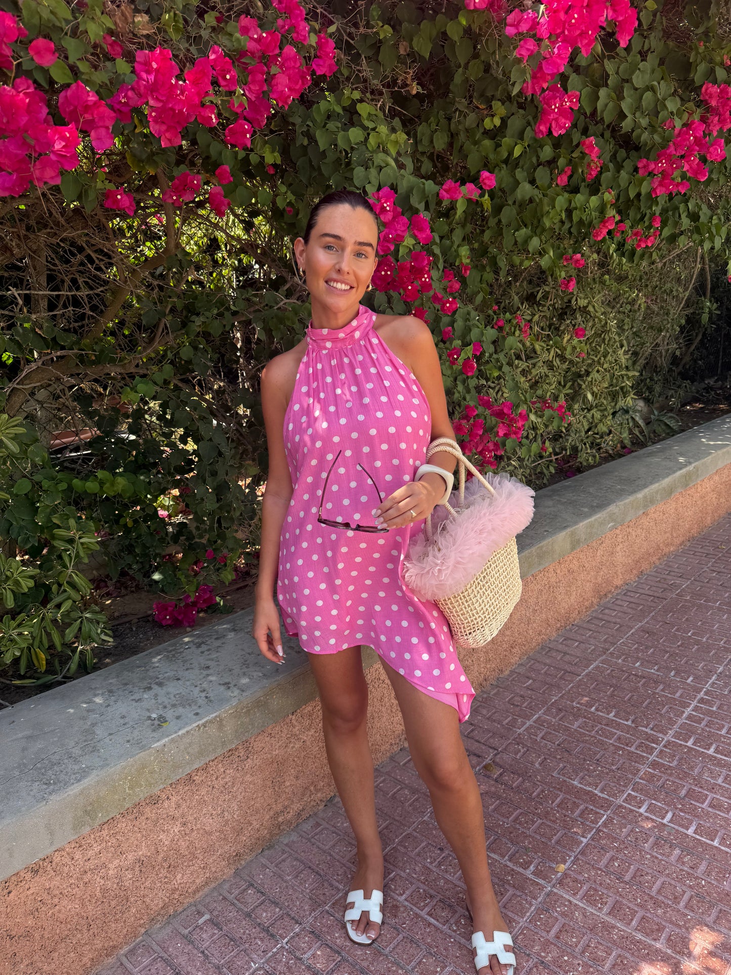 Pink Tulle Beach Bag
