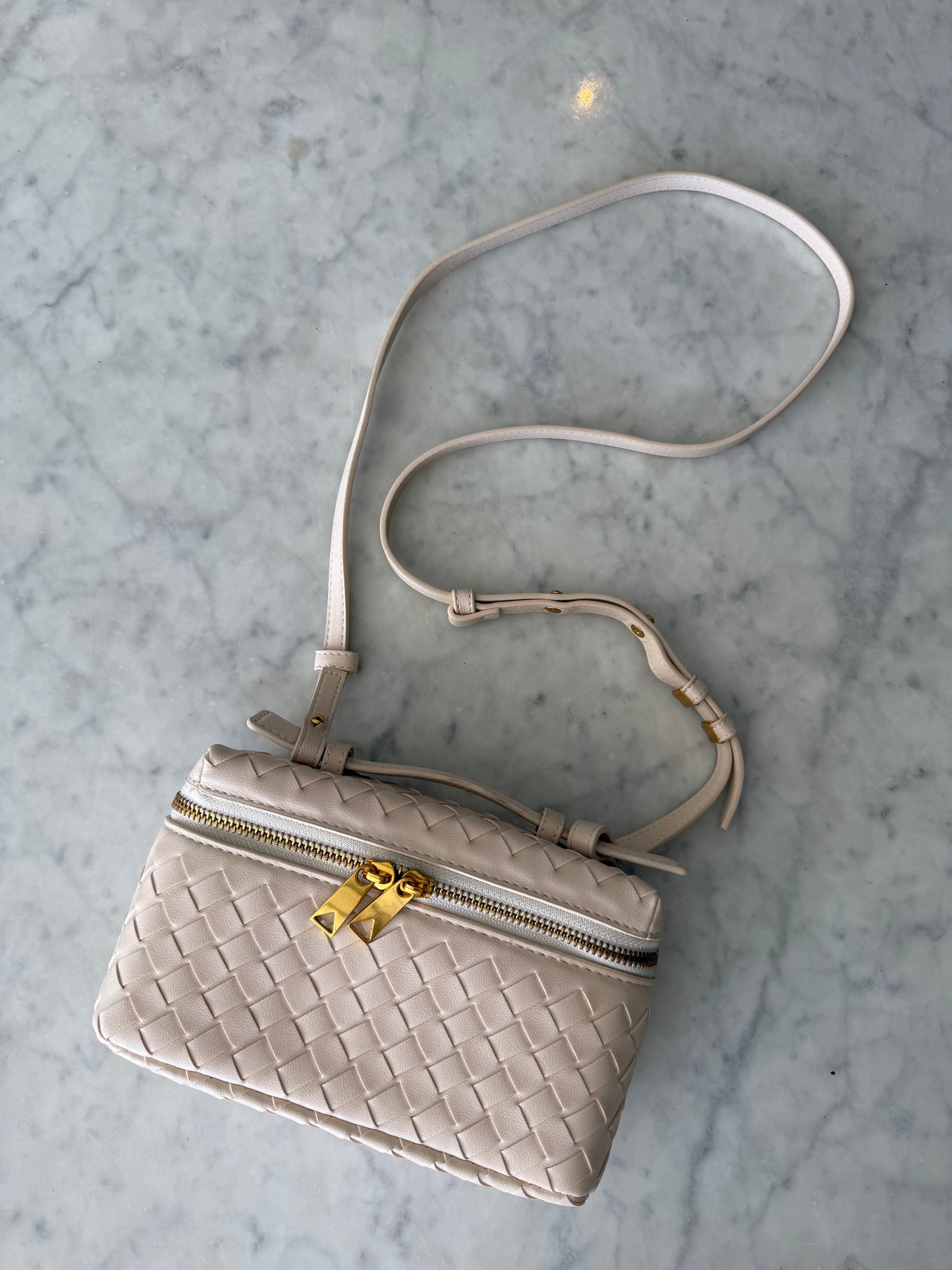 Solara Woven Bag -Cream