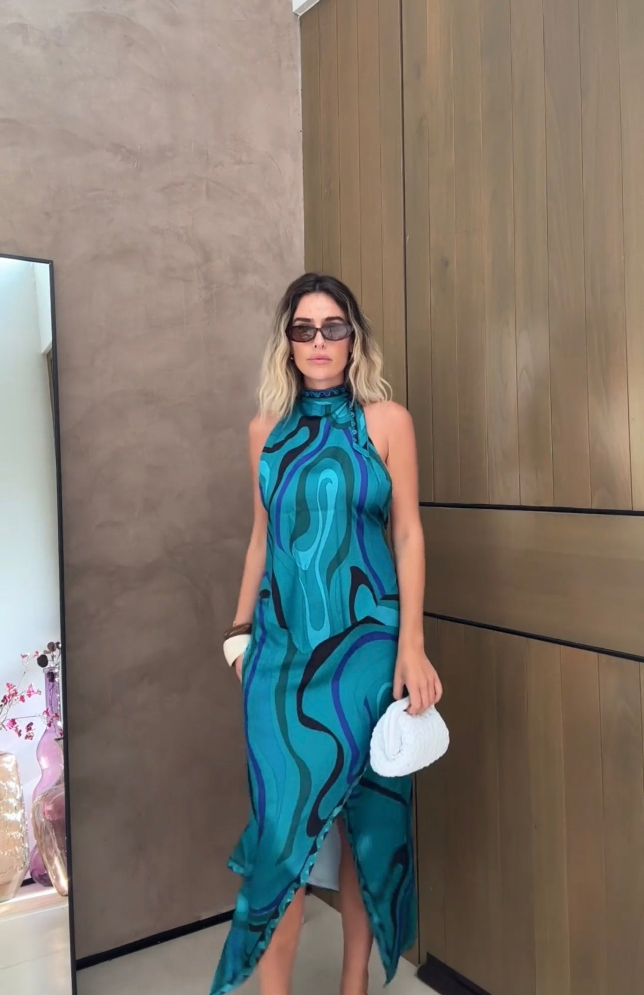 Aqua Blush Maxi Set -Blue