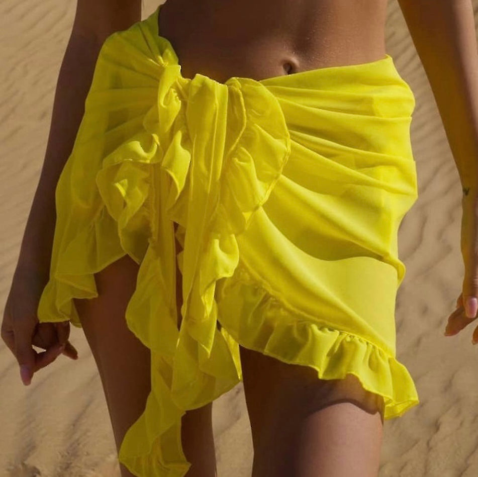 Yellow Frill Sarong