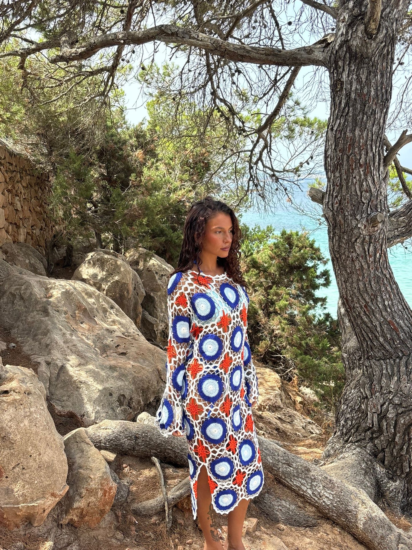 Mykonos Crochet dress ￼